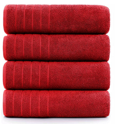 Close-up of the plush 600-GSM cotton texture of the bath sheet